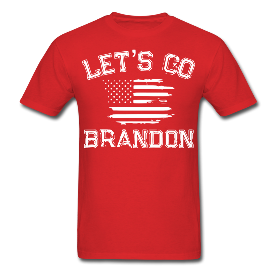 Let's Go Brandon shirt Anti Joe Biden Funny USA Political FJB T-shirt Size S-6XL - red
