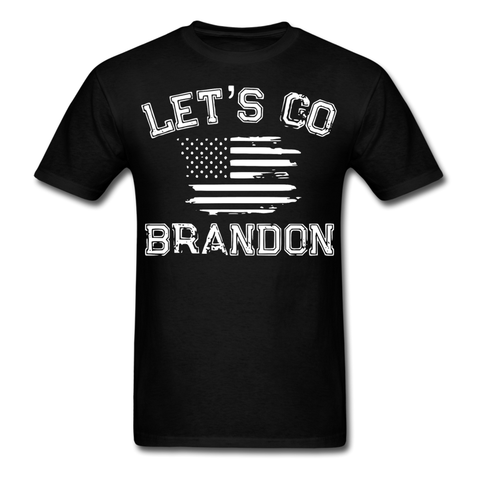 Let's Go Brandon shirt Anti Joe Biden Funny USA Political FJB T-shirt Size S-6XL - black