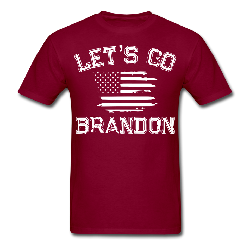Let's Go Brandon shirt Anti Joe Biden Funny USA Political FJB T-shirt Size S-6XL - burgundy