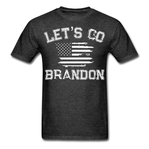 Let's Go Brandon shirt Anti Joe Biden Funny USA Political FJB T-shirt Size S-6XL - heather black