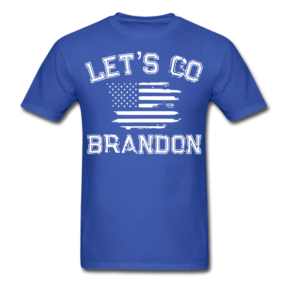 Let's Go Brandon shirt Anti Joe Biden Funny USA Political FJB T-shirt Size S-6XL - royal blue