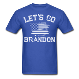 Let's Go Brandon shirt Anti Joe Biden Funny USA Political FJB T-shirt Size S-6XL - royal blue