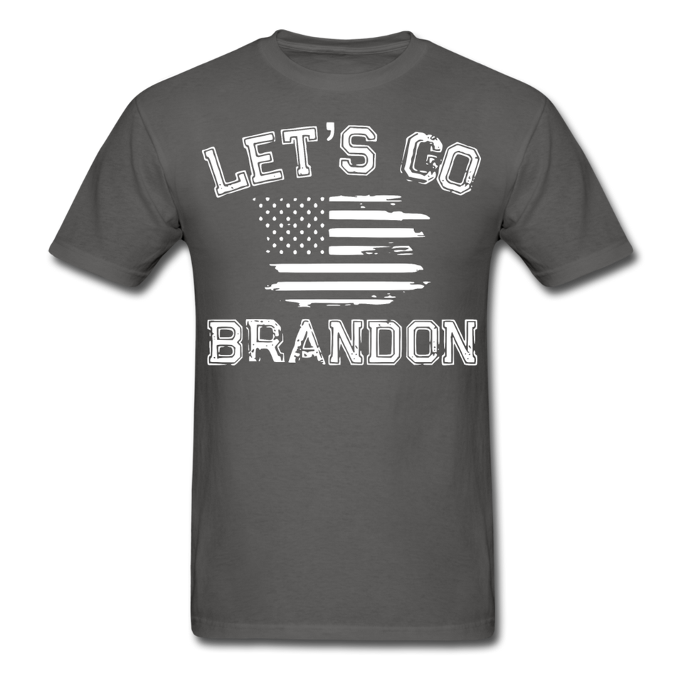 Let's Go Brandon shirt Anti Joe Biden Funny USA Political FJB T-shirt Size S-6XL - charcoal