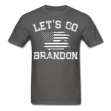 Let's Go Brandon shirt Anti Joe Biden Funny USA Political FJB T-shirt Size S-6XL - charcoal