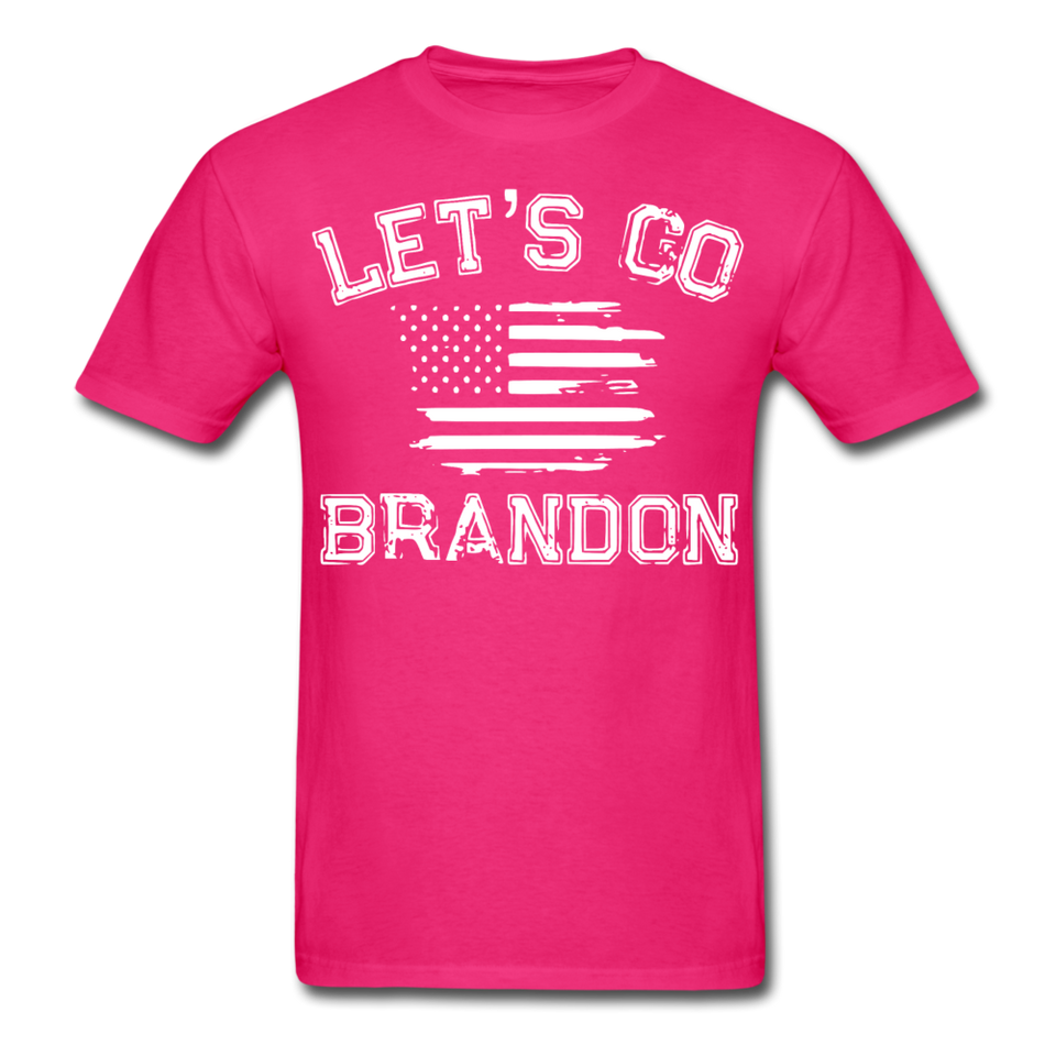 Let's Go Brandon shirt Anti Joe Biden Funny USA Political FJB T-shirt Size S-6XL - fuchsia