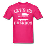 Let's Go Brandon shirt Anti Joe Biden Funny USA Political FJB T-shirt Size S-6XL - fuchsia