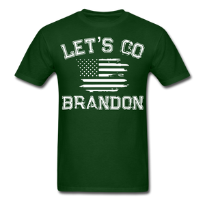 Let's Go Brandon shirt Anti Joe Biden Funny USA Political FJB T-shirt Size S-6XL - forest green
