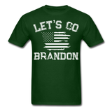 Let's Go Brandon shirt Anti Joe Biden Funny USA Political FJB T-shirt Size S-6XL - forest green