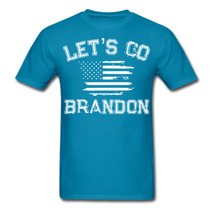 Let's Go Brandon shirt Anti Joe Biden Funny USA Political FJB T-shirt Size S-6XL - turquoise