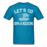 Let's Go Brandon shirt Anti Joe Biden Funny USA Political FJB T-shirt Size S-6XL - turquoise