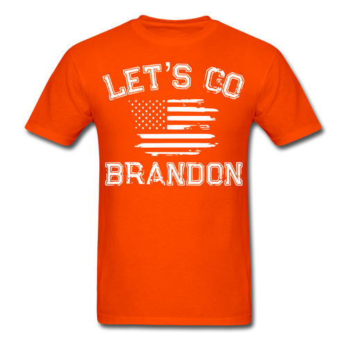 Let's Go Brandon shirt Anti Joe Biden Funny USA Political FJB T-shirt Size S-6XL - orange