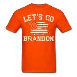 Let's Go Brandon shirt Anti Joe Biden Funny USA Political FJB T-shirt Size S-6XL - orange