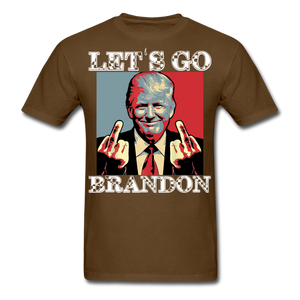 Let's Go Brandon shirt Anti Joe Biden Funny USA Political FJB T-shirt Size S-6XL - brown