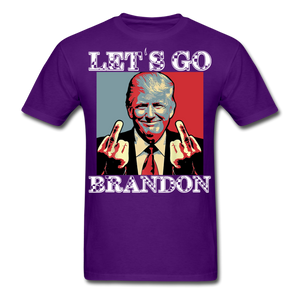 Let's Go Brandon shirt Anti Joe Biden Funny USA Political FJB T-shirt Size S-6XL - purple