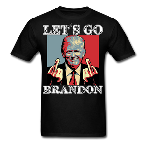 Let's Go Brandon shirt Anti Joe Biden Funny USA Political FJB T-shirt Size S-6XL - black