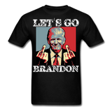 Let's Go Brandon shirt Anti Joe Biden Funny USA Political FJB T-shirt Size S-6XL - black