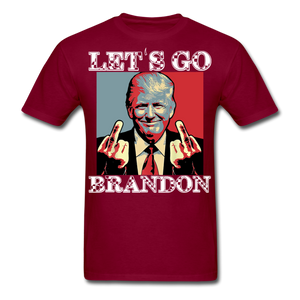 Let's Go Brandon shirt Anti Joe Biden Funny USA Political FJB T-shirt Size S-6XL - burgundy