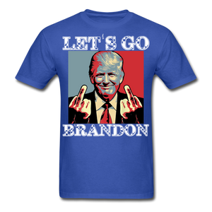 Let's Go Brandon shirt Anti Joe Biden Funny USA Political FJB T-shirt Size S-6XL - royal blue