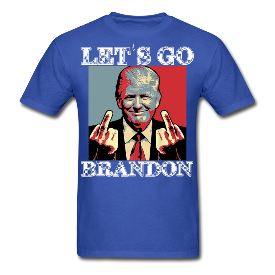 Let's Go Brandon shirt Anti Joe Biden Funny USA Political FJB T-shirt Size S-6XL - royal blue