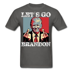 Let's Go Brandon shirt Anti Joe Biden Funny USA Political FJB T-shirt Size S-6XL - charcoal