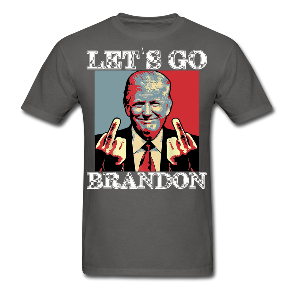 Let's Go Brandon shirt Anti Joe Biden Funny USA Political FJB T-shirt Size S-6XL - charcoal