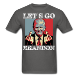 Let's Go Brandon shirt Anti Joe Biden Funny USA Political FJB T-shirt Size S-6XL - charcoal