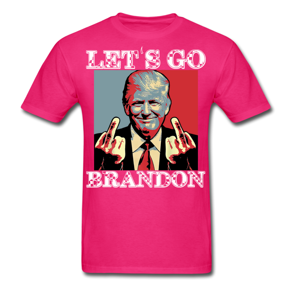 Let's Go Brandon shirt Anti Joe Biden Funny USA Political FJB T-shirt Size S-6XL - fuchsia