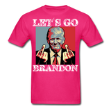 Let's Go Brandon shirt Anti Joe Biden Funny USA Political FJB T-shirt Size S-6XL - fuchsia