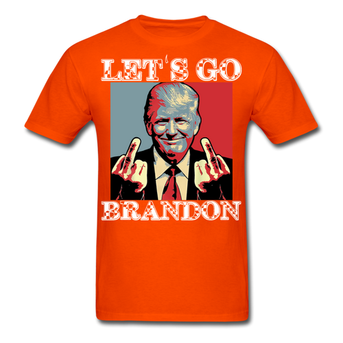 Let's Go Brandon shirt Anti Joe Biden Funny USA Political FJB T-shirt Size S-6XL - orange