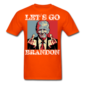Let's Go Brandon shirt Anti Joe Biden Funny USA Political FJB T-shirt Size S-6XL - orange