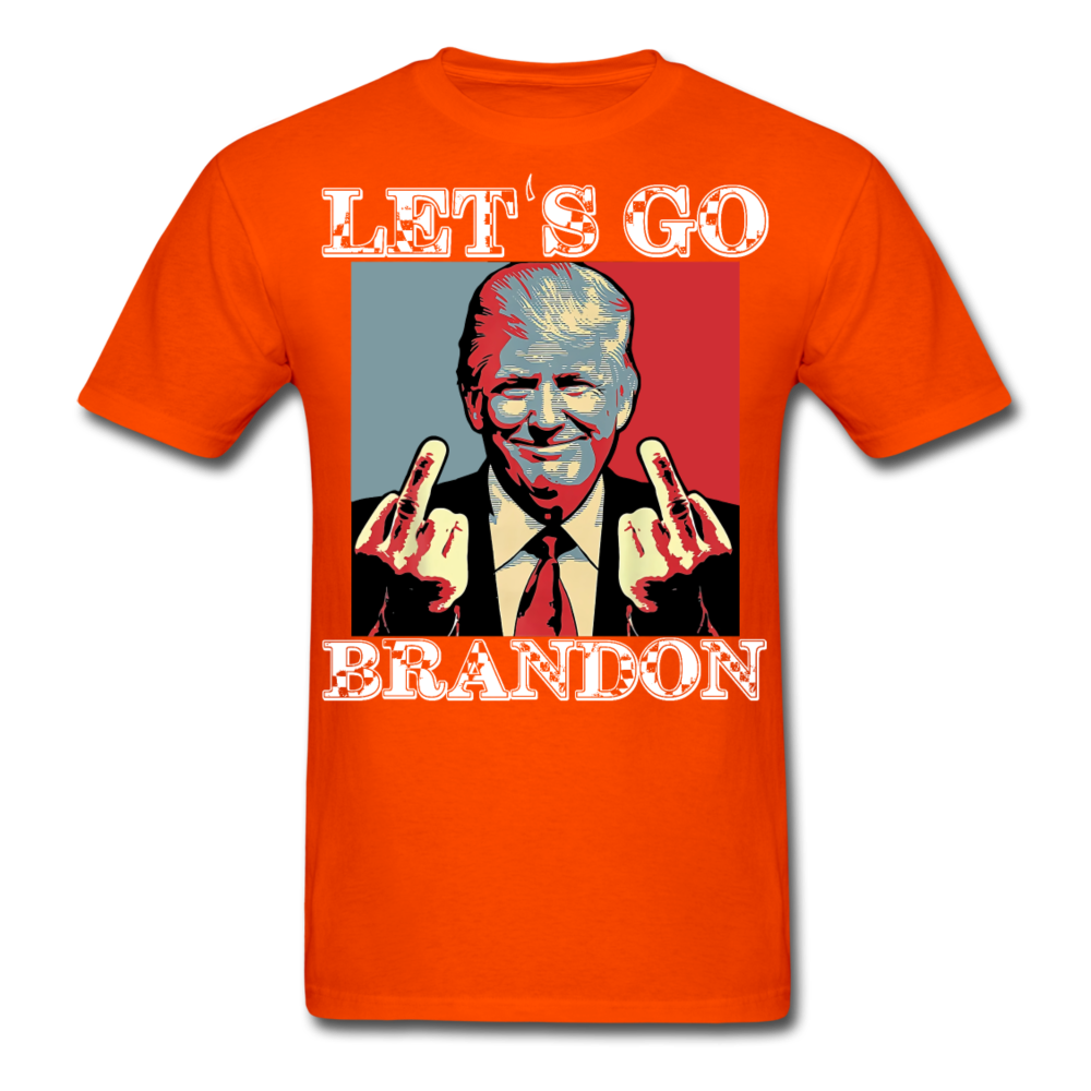 Let's Go Brandon shirt Anti Joe Biden Funny USA Political FJB T-shirt Size S-6XL - orange