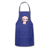 Cute Axolotl Apron Axolotl Lovers Gift Adjustable Apron - royal blue