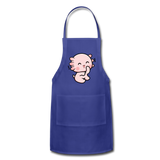 Cute Axolotl Apron Axolotl Lovers Gift Adjustable Apron - royal blue