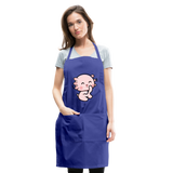 Cute Axolotl Apron Axolotl Lovers Gift Adjustable Apron - royal blue