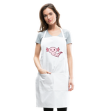 Cute Axolotl Apron Axolotl Lovers Gift Adjustable Apron - white