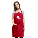 Cute Axolotl Apron Axolotl Lovers Gift Adjustable Apron - red