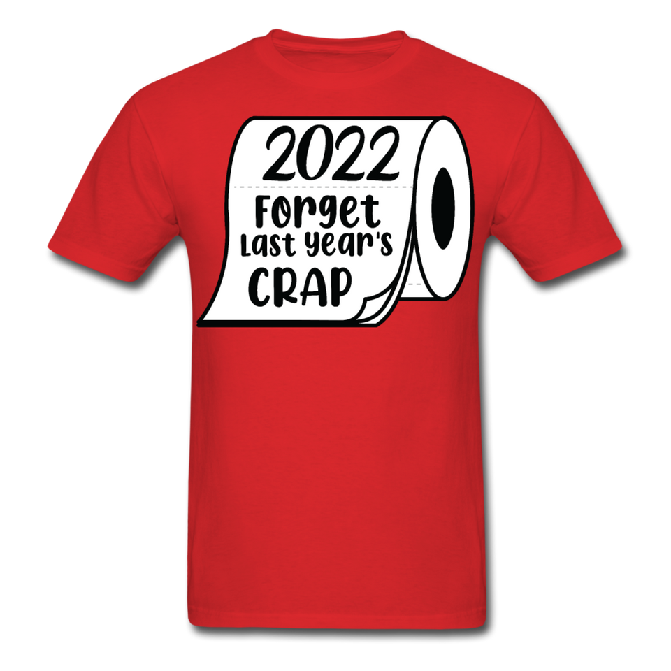New Year 2022 shirt Funny new years eve Toilet Paper T-Shirt Size S-6XL - red