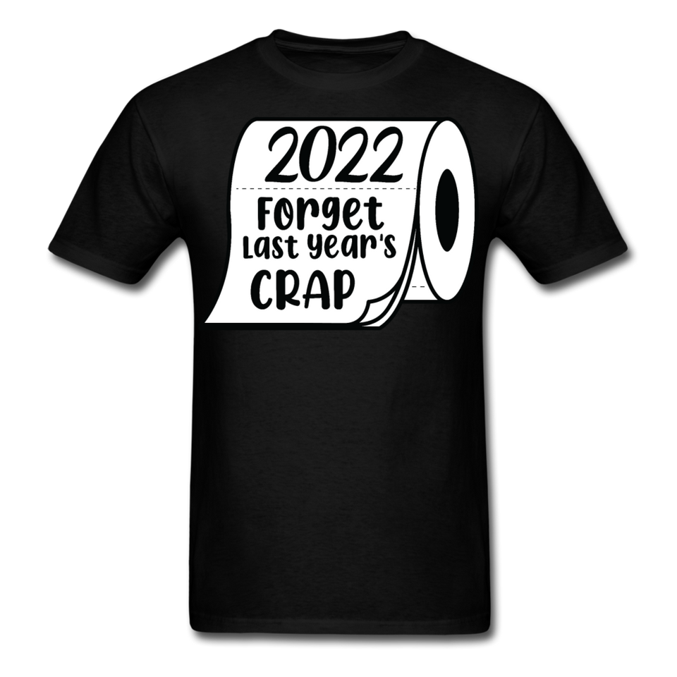 New Year 2022 shirt Funny new years eve Toilet Paper T-Shirt Size S-6XL - black