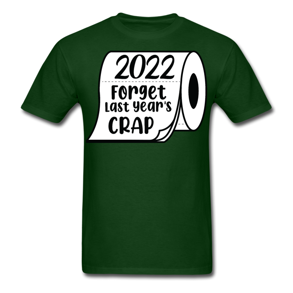 New Year 2022 shirt Funny new years eve Toilet Paper T-Shirt Size S-6XL - forest green