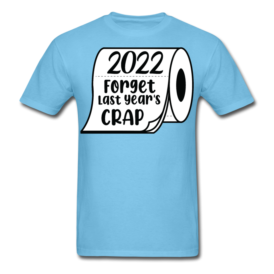 New Year 2022 shirt Funny new years eve Toilet Paper T-Shirt Size S-6XL - aquatic blue