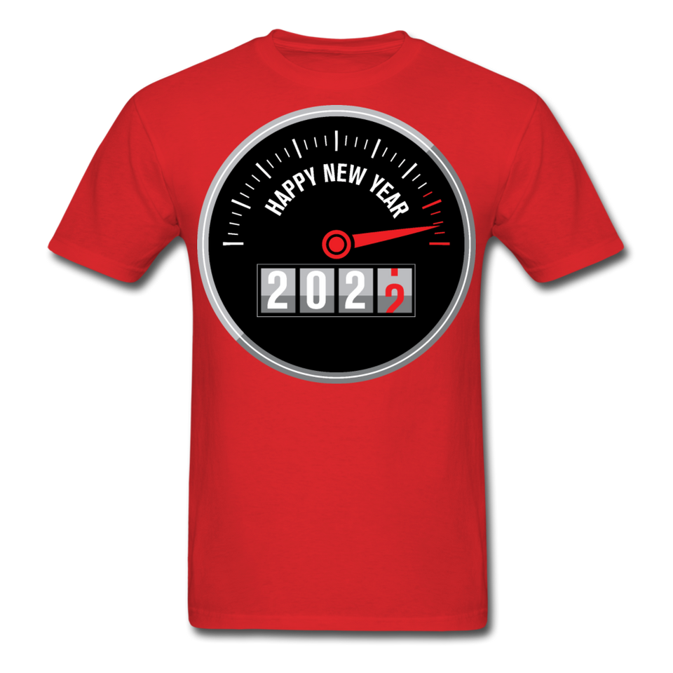 New Year 2022 shirt Funny new years eve car lovers costume gift T-Shirt S-6XL - red