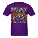 Keith Haring shirt People Love Heart Graphic Street Art T-Shirt Size S-6XL - purple