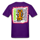 Keith Haring shirt Graphic Street Art T-Shirt - purple
