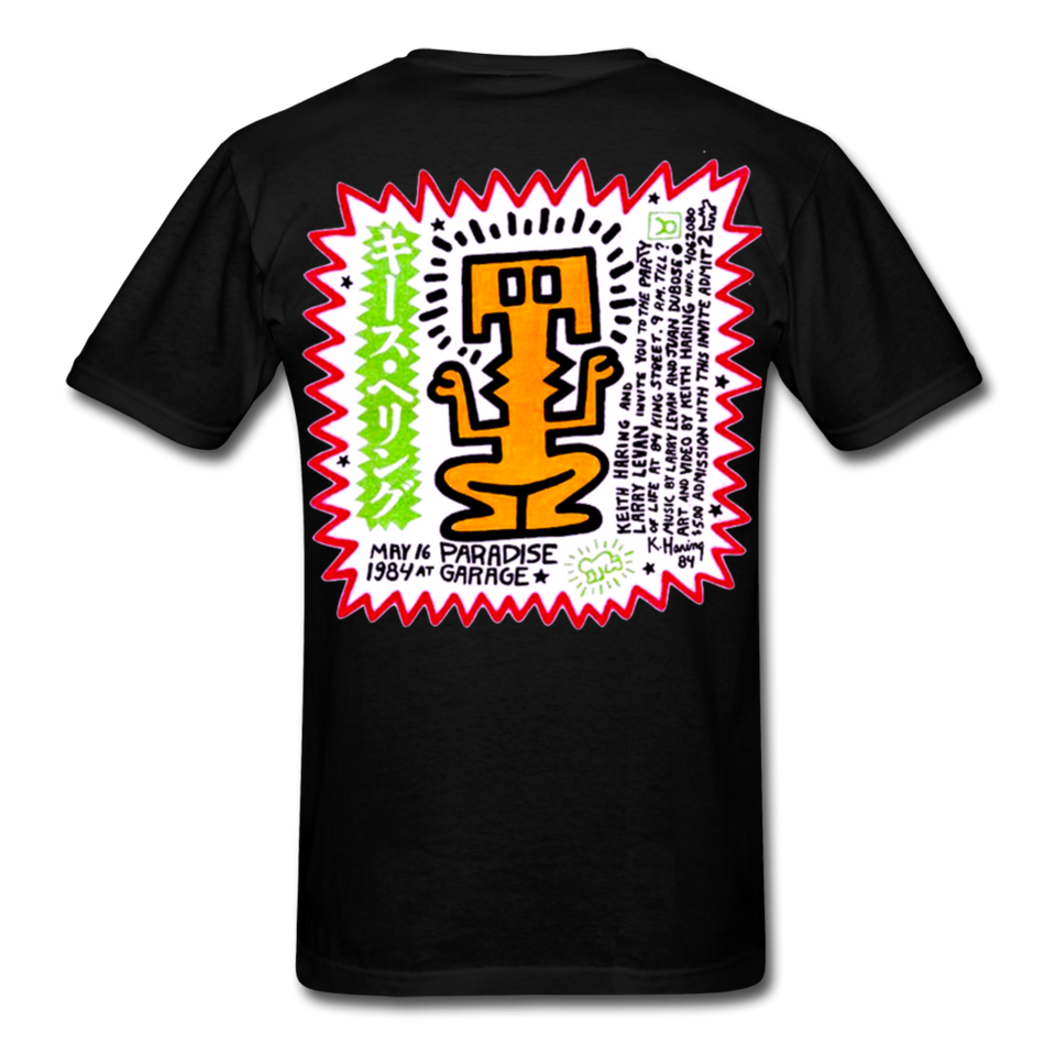 Keith Haring shirt Graphic Street Art T-Shirt - black