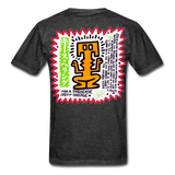 Keith Haring shirt Graphic Street Art T-Shirt - heather black