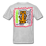 Keith Haring shirt Graphic Street Art T-Shirt - heather gray