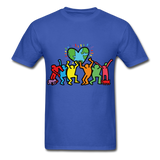 Keith Haring shirt Graphic Street Art T-Shirt - royal blue