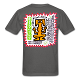 Keith Haring shirt Graphic Street Art T-Shirt - charcoal