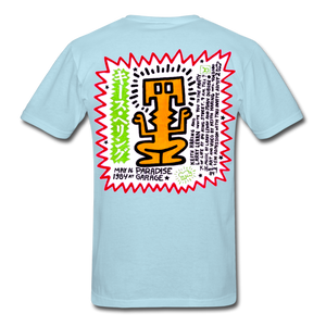 Keith Haring shirt Graphic Street Art T-Shirt - powder blue