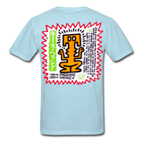 Keith Haring shirt Graphic Street Art T-Shirt - powder blue